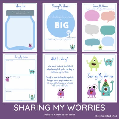 Sharing My Worries Activity Pack (age 4-8yrs)