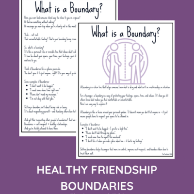 HEALTHY FRIENDSHIP BOUNDARIES
