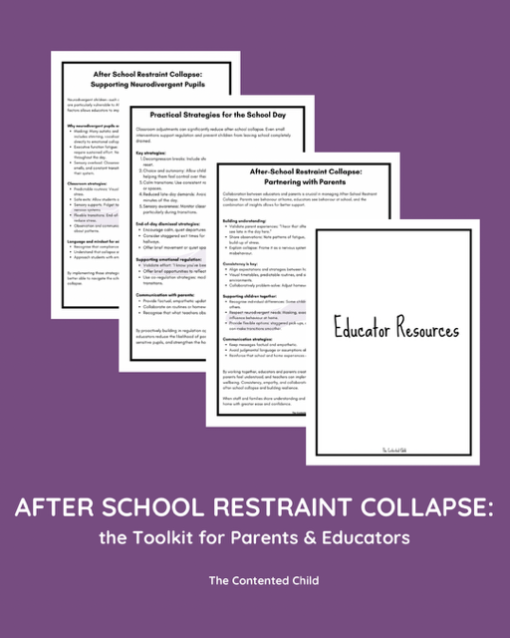 AFTER SCHOOL RESTRAINT COLLAPSE,  the TOOLKIT for Parents & Educators - Image 4