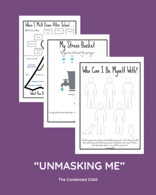 "UNMASKING ME"  - ACTIVITY PACK FOR THE CHILD WHO MASKS (7-16 YRS) - Image 10