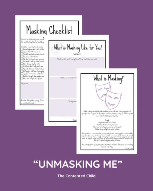 "UNMASKING ME"  - ACTIVITY PACK FOR THE CHILD WHO MASKS (7-16 YRS) - Image 2