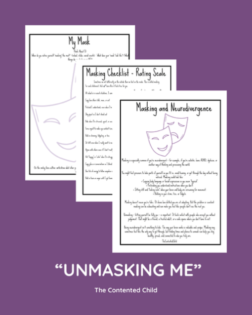 "UNMASKING ME"  - ACTIVITY PACK FOR THE CHILD WHO MASKS (7-16 YRS) - Image 3