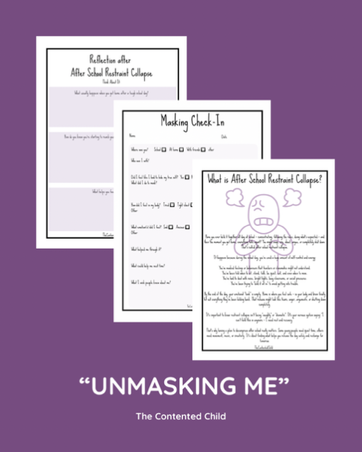 "UNMASKING ME"  - ACTIVITY PACK FOR THE CHILD WHO MASKS (7-16 YRS) - Image 4