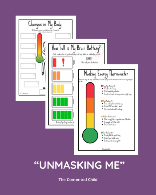 "UNMASKING ME"  - ACTIVITY PACK FOR THE CHILD WHO MASKS (7-16 YRS) - Image 5