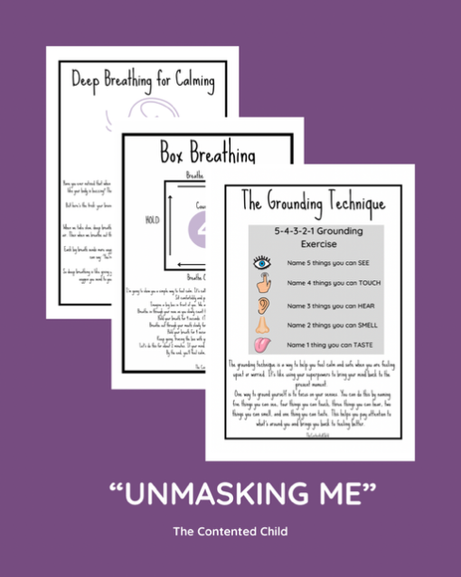 "UNMASKING ME"  - ACTIVITY PACK FOR THE CHILD WHO MASKS (7-16 YRS) - Image 6