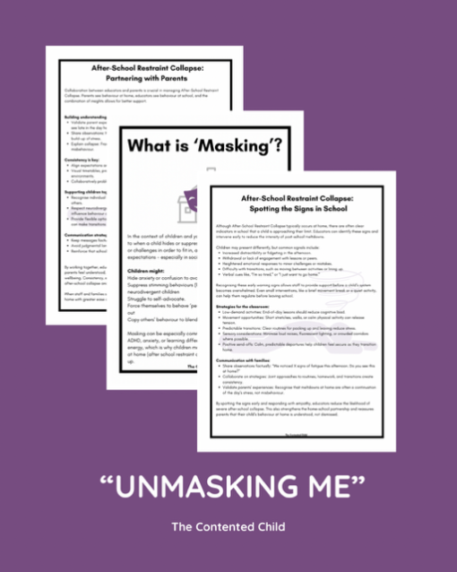 "UNMASKING ME"  - ACTIVITY PACK FOR THE CHILD WHO MASKS (7-16 YRS) - Image 7