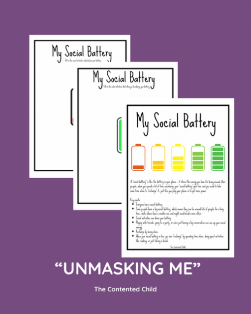 "UNMASKING ME"  - ACTIVITY PACK FOR THE CHILD WHO MASKS (7-16 YRS) - Image 8